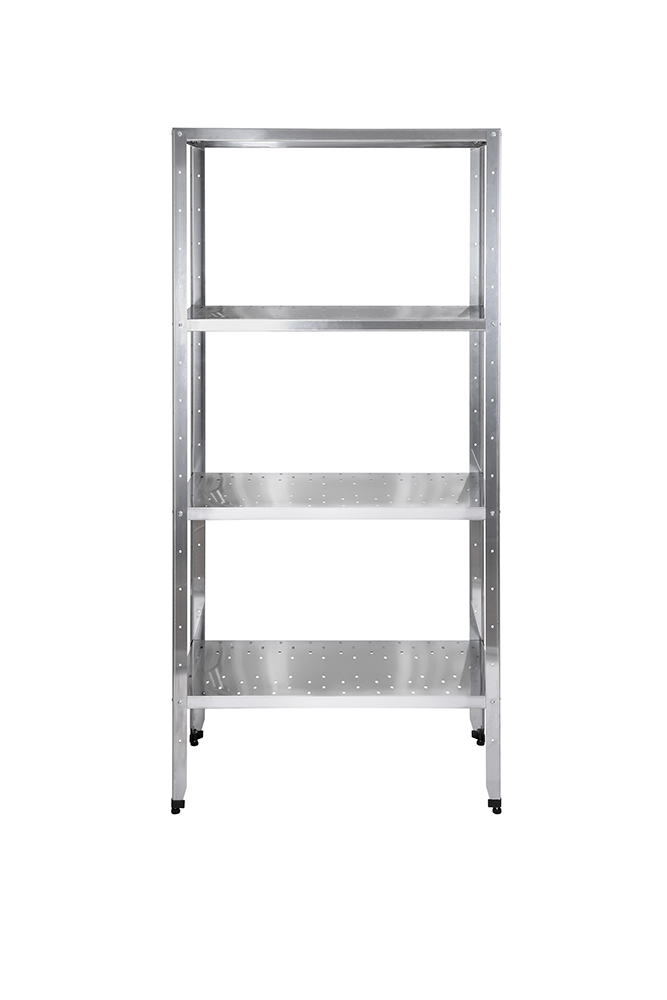 Стеллаж кухонный с перфорированными полками Luxstahl СРП-1800*1800*300