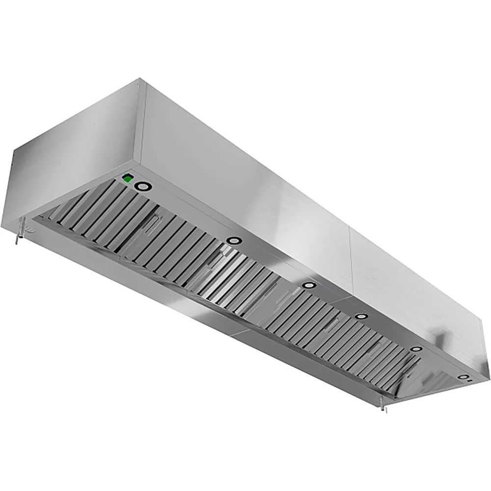 Зонт вытяжной пристенный с подсветкой ЗВПКП-16/14