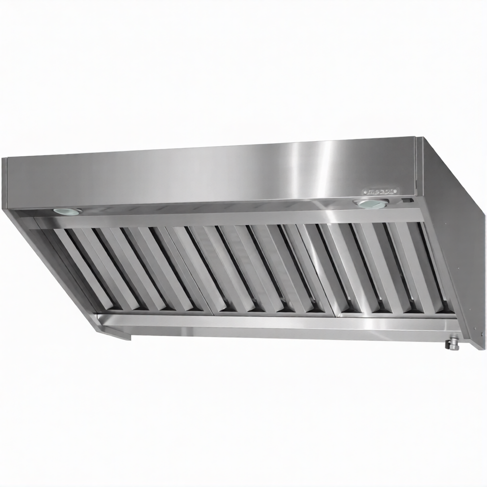 Зонт приточно-вытяжной полуоткрытый ЗППб 400х600х1000 «Base» пристенный (к-т светильников)