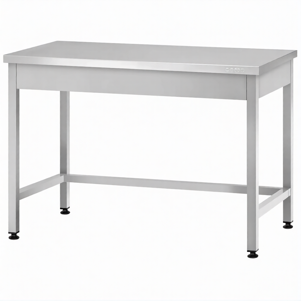 Стол производственный СПРп - 860х1000х800 «Profi Inox» (полка-обвязка)