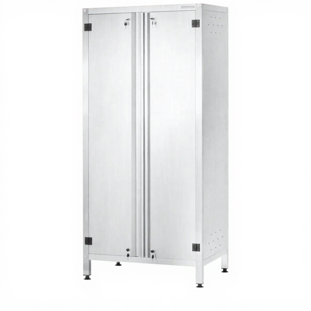 Шкаф для хлеба ШЗКп - 1800х830х550 «Profi Ral», двери распашные, 7 уровней, без к-та замков