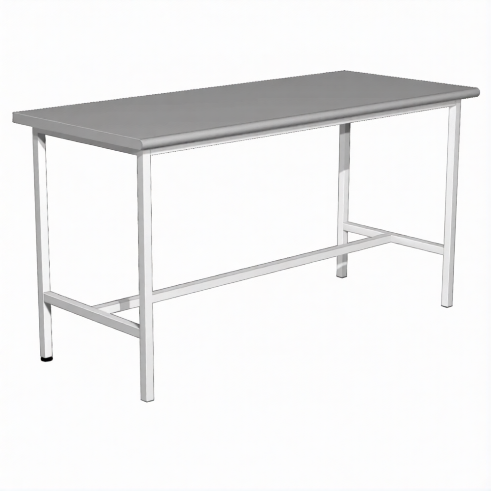 Стол для врача рабочий СЛ-1 (1200х600х750) (постформинг серый, каркас белый)