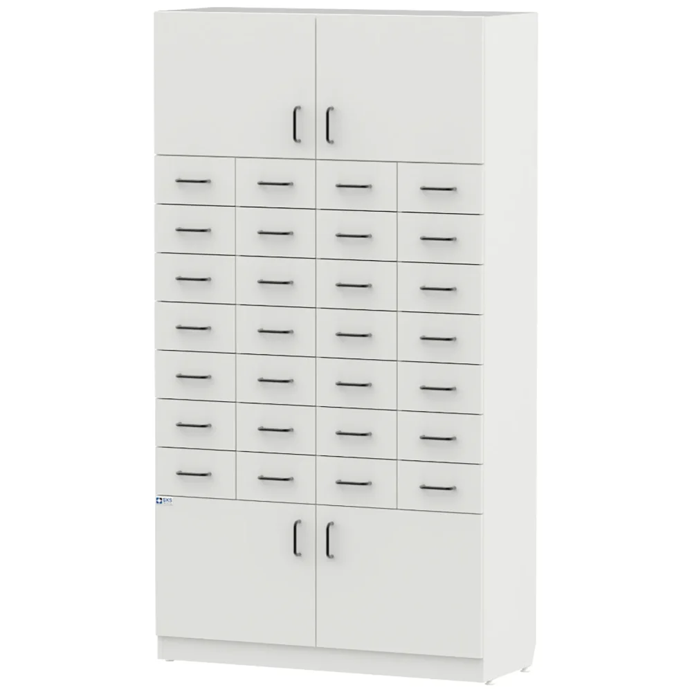 Шкаф с ящиками WHITE LITE 1