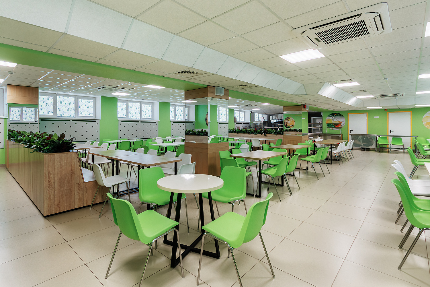 Примеры реализованных школьных столовых