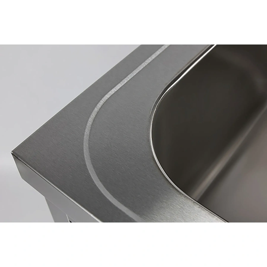 Ванна моечная двухсекционная цельнотянутая с бортом ВМЦ-2/12/7-Б