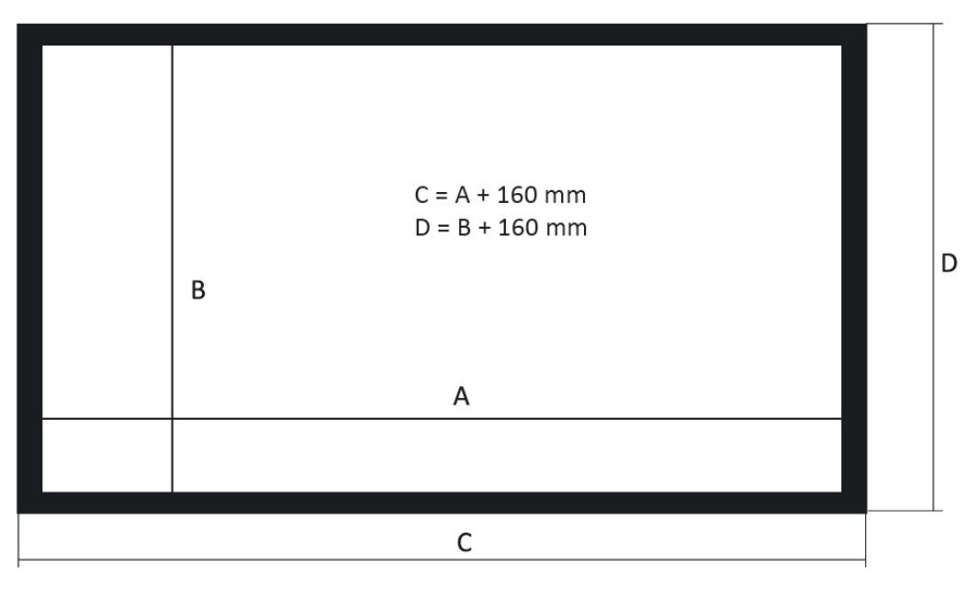 Kauber Frame Velvet Cinema 136" 16:9 169x300 White Flex
