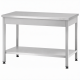 Стол производственный СПРп - 860х1000х800 «Profi Inox» (полка сплошная)