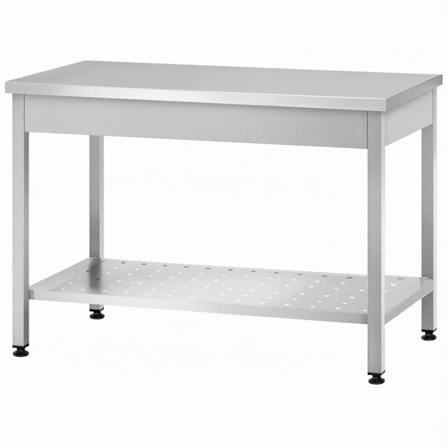 Стол производственный СПРп - 860х1200х700 «Profi Inox» (полка перфорация)