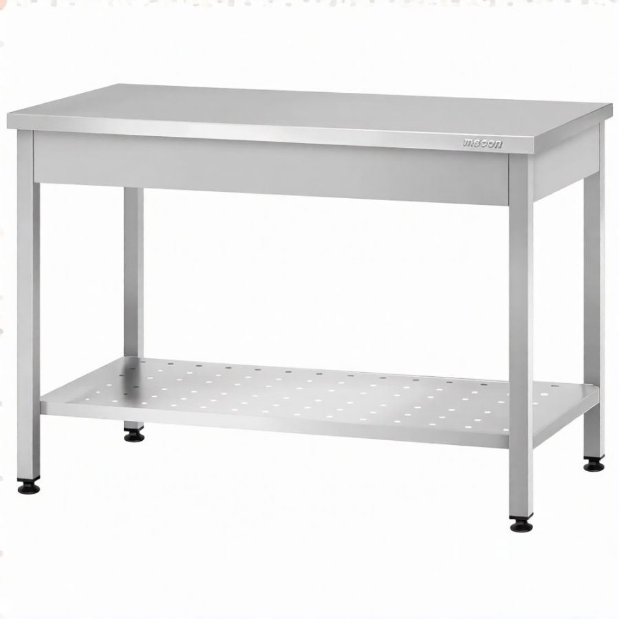 Стол производственный СПРп - 860х1200х700 «Profi Inox» (полка перфорация)