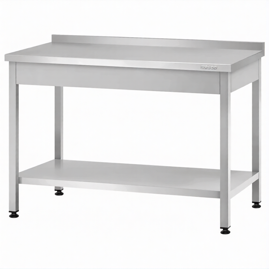 Стол производственный СПРп - 860х1500х700 «Profi Ral», борт (полка сплошная)