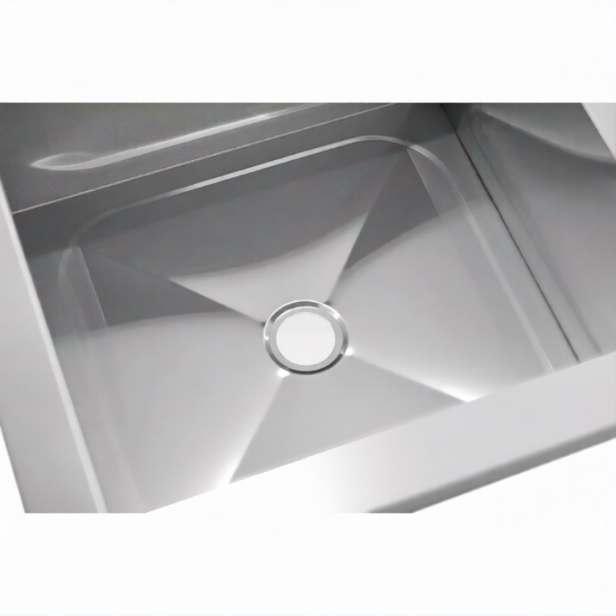 Ванна моечная ВМСн 530/2  2 м/о 430х430х300 (полка с отв., борт; ножка угл.)