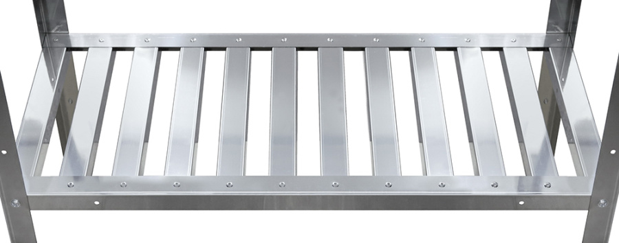 Стеллаж кухонный с решетчатыми полками Luxstahl СРРП-1800*1200*300