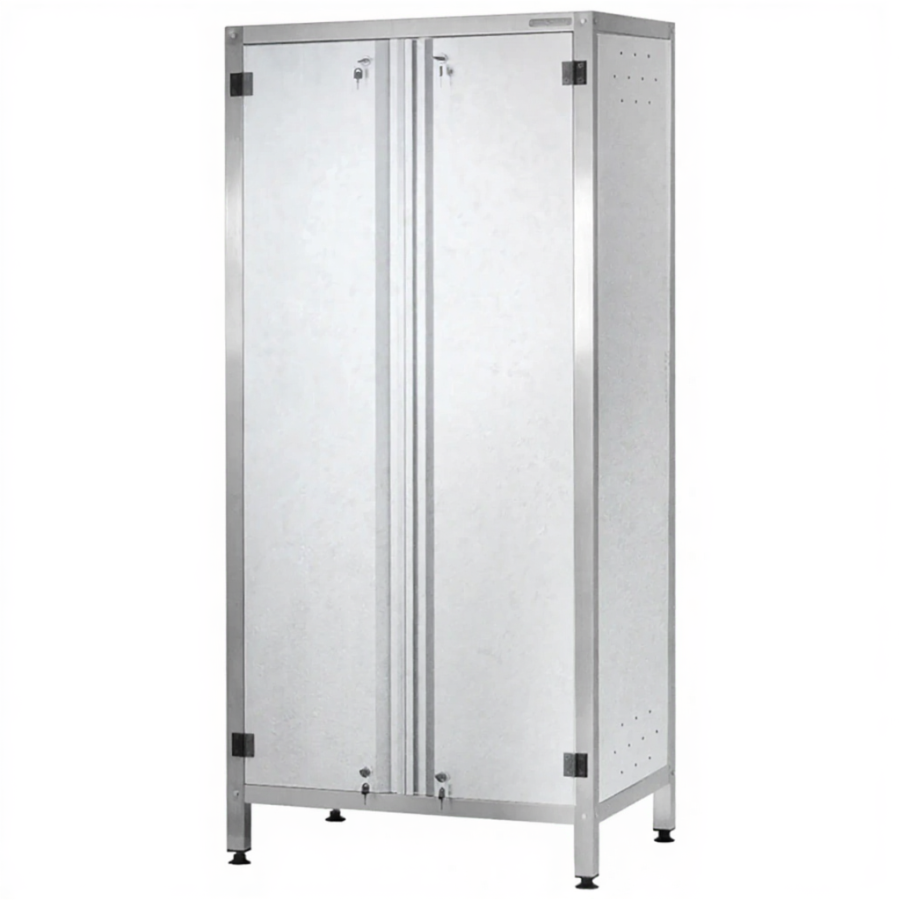 Шкаф кухонный ШЗКп - 1800х1000х500 «Profi Ral» (двери распашные, 2 сплошные полки, без к-та замков)