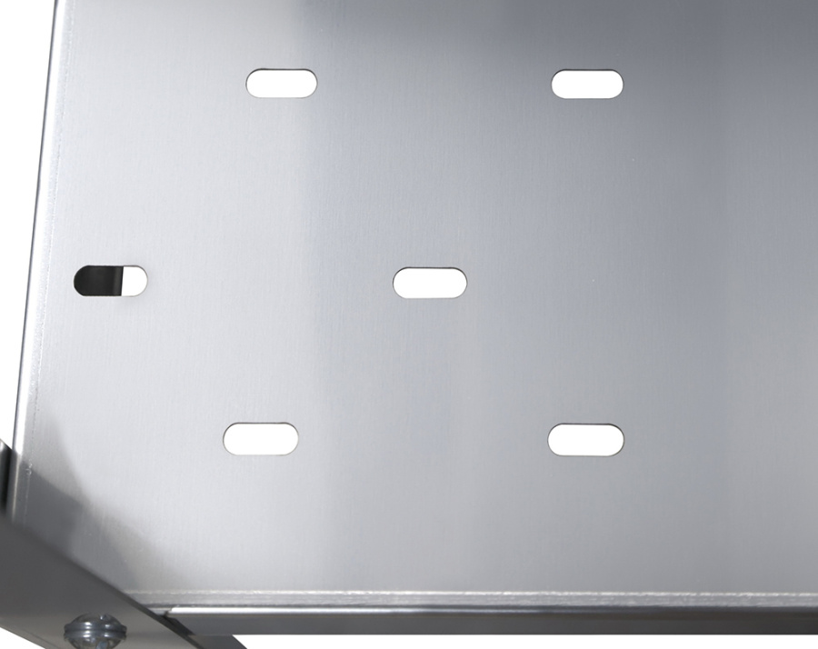 Стеллаж кухонный с перфорированными полками Luxstahl СРП-1800*1800*300