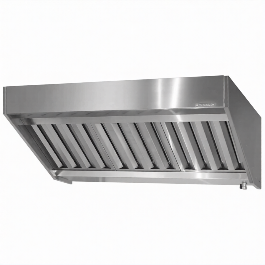 Зонт вытяжной полуоткрытый ЗВПн 400х1800х1000 «Norma Inox» пристенный