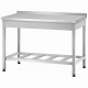 Стол производственный СПРп - 860х1500х800 «Profi Inox», борт (полка-решетка)