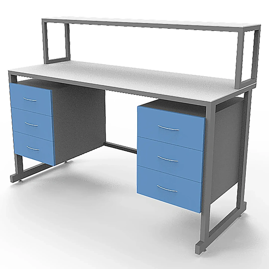 Стол лабораторный с керамикой СЛк 21.006 (белый)