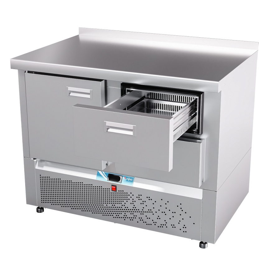 СТОЛ холодильный низкотемпературный СХН-70Н-01 (дверь, ящик 1/2) с бортом (25110111300)