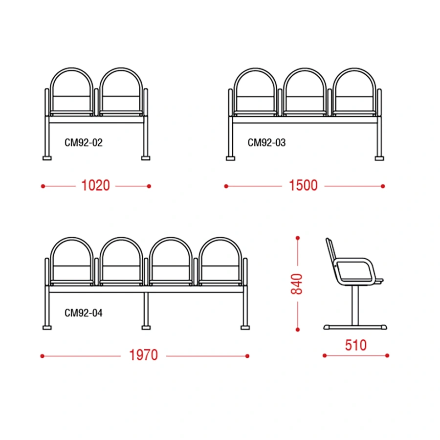 Многоместная секция Тристан (модель CМ 92)