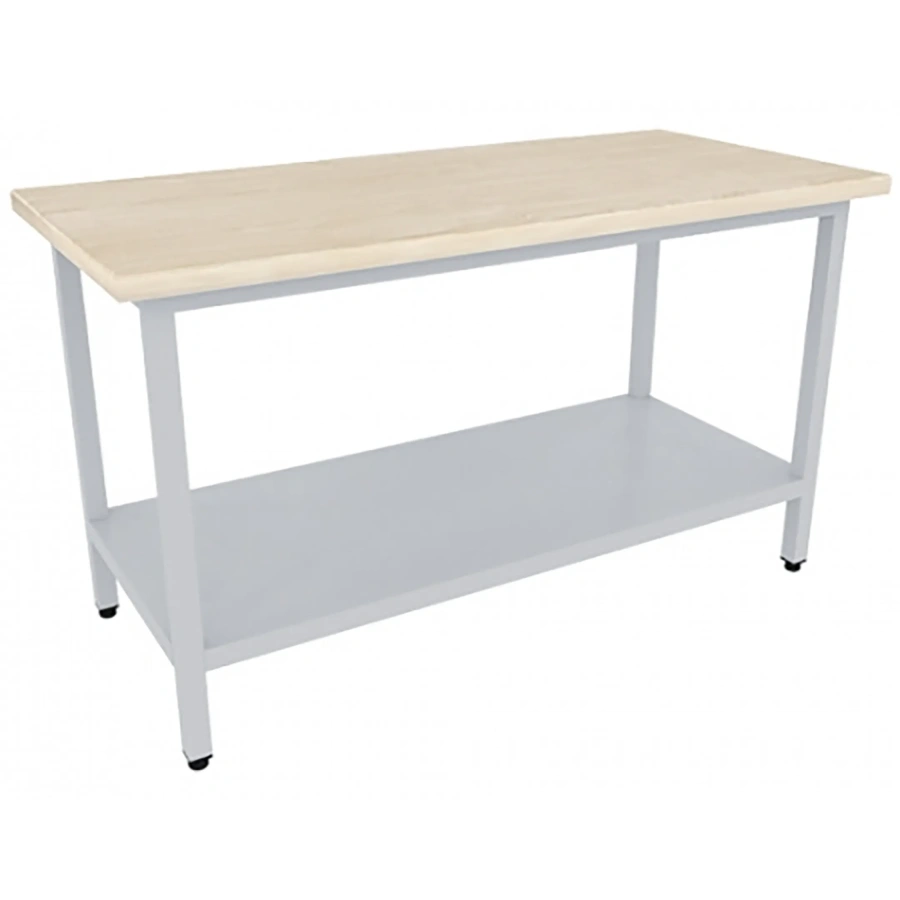 Стол кондитерский СРОк-Н 18/7 1800х700х870 мм. (столешница дерево - бук, каркас нержавеющий)