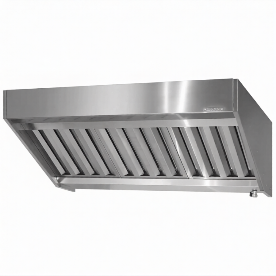 Зонт вытяжной полуоткрытый ЗВПн 400х1800х1000 «Norma Inox» пристенный