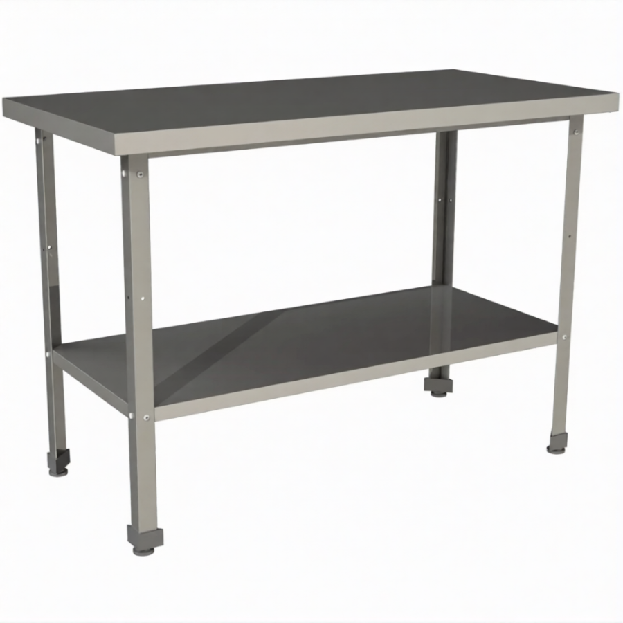 Стол производственный без борта со сплошной полкой СП-6/7-П-ЭК